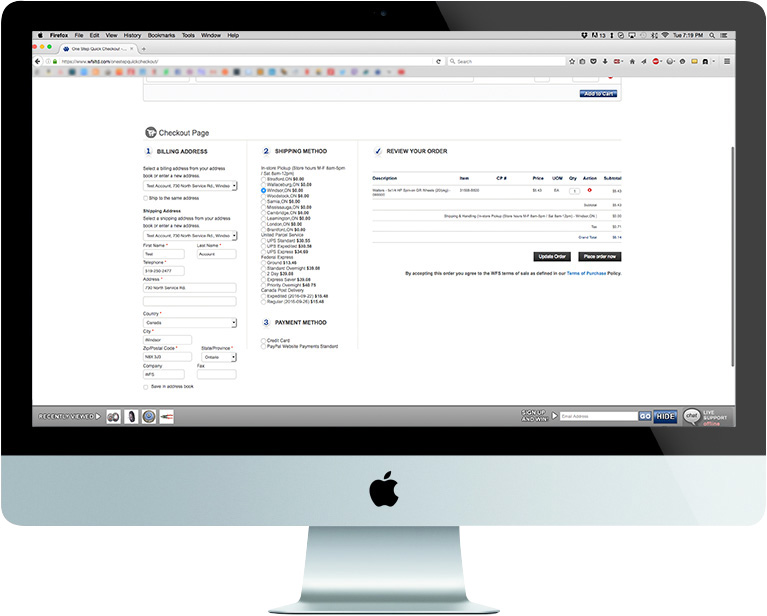 shows the third WFS website redesign UI/UX